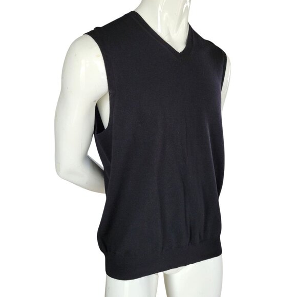 Club Room Estate Merino V-Neck Sweater Vest (Size L) - Picture 7 of 7